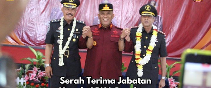 Serah terima jabatan dan pisah sambut Kepala Lembaga Pembinaan Khusus Anak Kelas II Bandung dari Bapak Dadang Sumardi ke Bapak Mali Jumali.