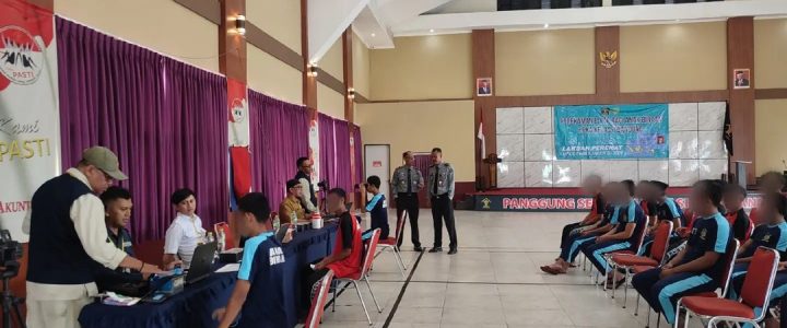 LPKA Bandung melaksanakan kegiatan inovasi  perekaman e-KTP Bagi Anak binaan LPKA Bandung.