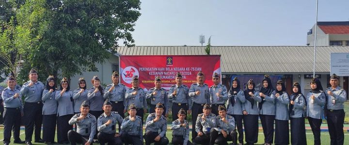 LPKA Bandung, Lapas Sukamiskin, Lapas Perempuan, Rupbasan Melaksanakan Upacara Hari Bela Negara Ke-75