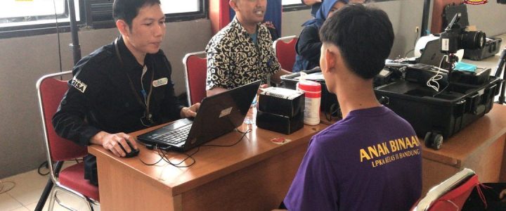 Bekerjasama Dengan Disdukcapil, LPKA Bandung Laksanakan Perekaman KTP Elektronik