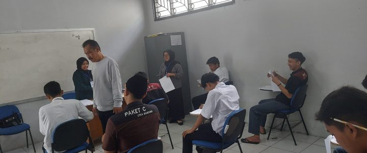 Kegiatan Ujian Paket C Anak Binaan LPKA Bandung Tahun Pelajaran 2024/2025