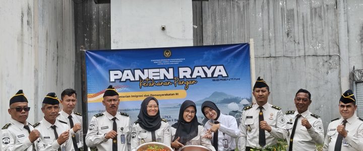 LPKA Bandung Ikuti Panen Raya Serentak, Dukung Ketahanan Pangan Nasional