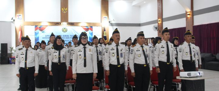 LPKA Bandung Ikuti Apel Bersama Empat Kementerian Secara Virtual