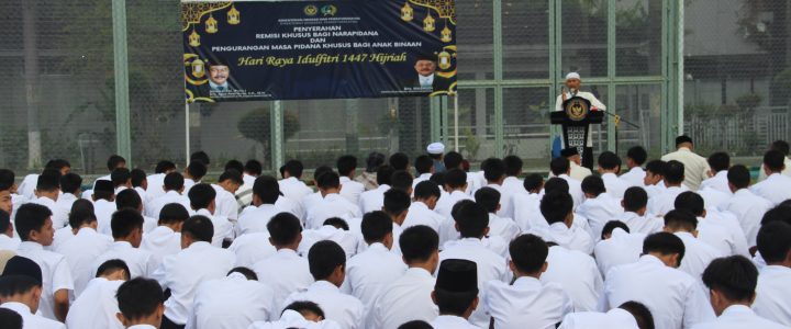 LPKA Bandung Laksanakan Sholat Idul Fitri dan Pemberian Remisi bagi Anak Binaan