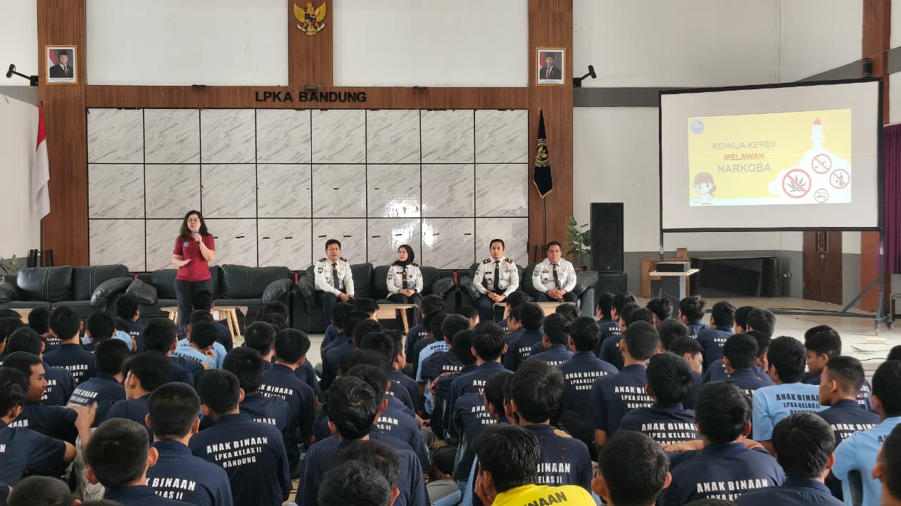 KIE Kesehatan dengan tema ” Remaja Keren Melawan Narkoba” & Tes Urin Narkoba Dalam Rangka Memperingati Hari Anti Narkotika Internasional (HANI) Tahun 2026 Di LPKA Kelas II Bandung.
